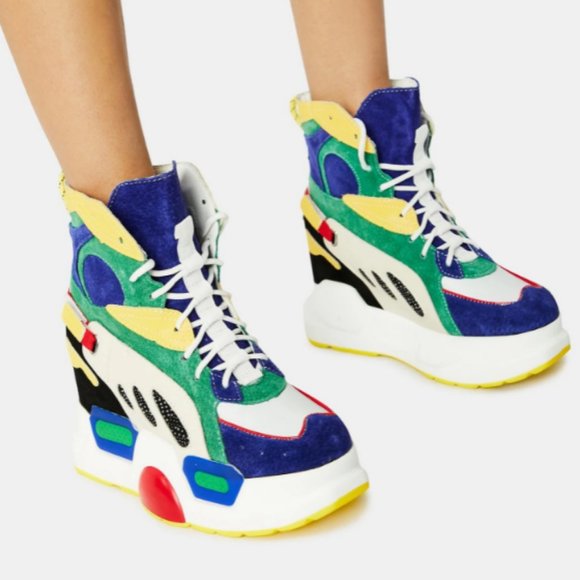 Anthony Wang MULBERRY RAINBOW SNEAKERS - Picture 3 of 7